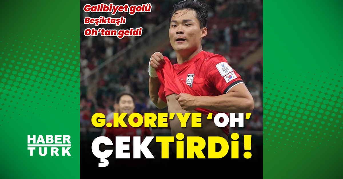 Güney Kore, Beşiktaşlı Hyeon-gyu Oh'un golüyle Çekya'yı 2-1 yendi