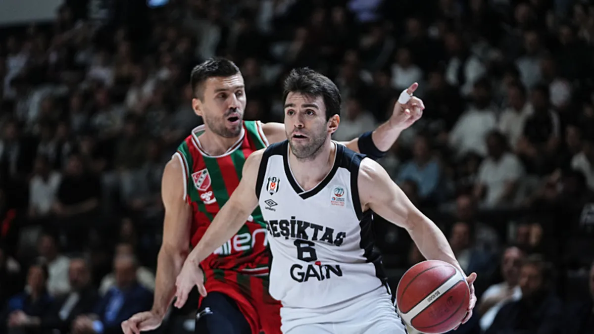 Beşiktaş Gain, Karşıyaka'yı 92-86 ile geçerek galibiyet sayısını 21'e çıkardı