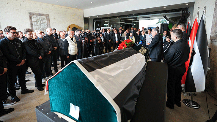 Beşiktaş'ta Metin Keçeli için cenaze töreni düzenlendi