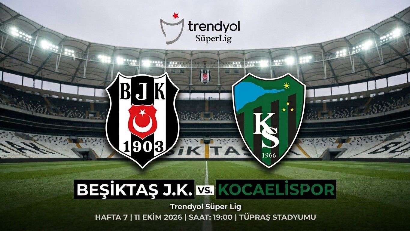 Beşiktaş-Kocaelispor Maçı Canlı İzleme Linki ve Detayları