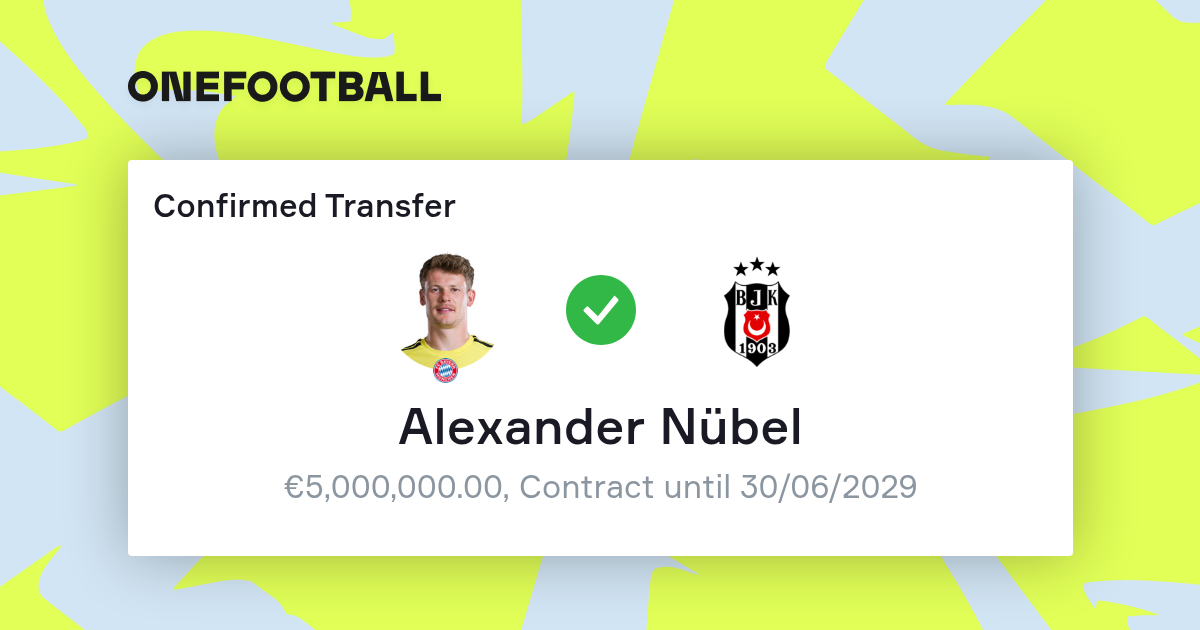 Beşiktaş, Alexander Nübel'i 6.5 milyon euroya transfer etti!
