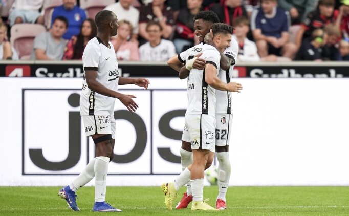 Beşiktaş, Danimarka'da Midtjylland'ı 2-0 ile geçti