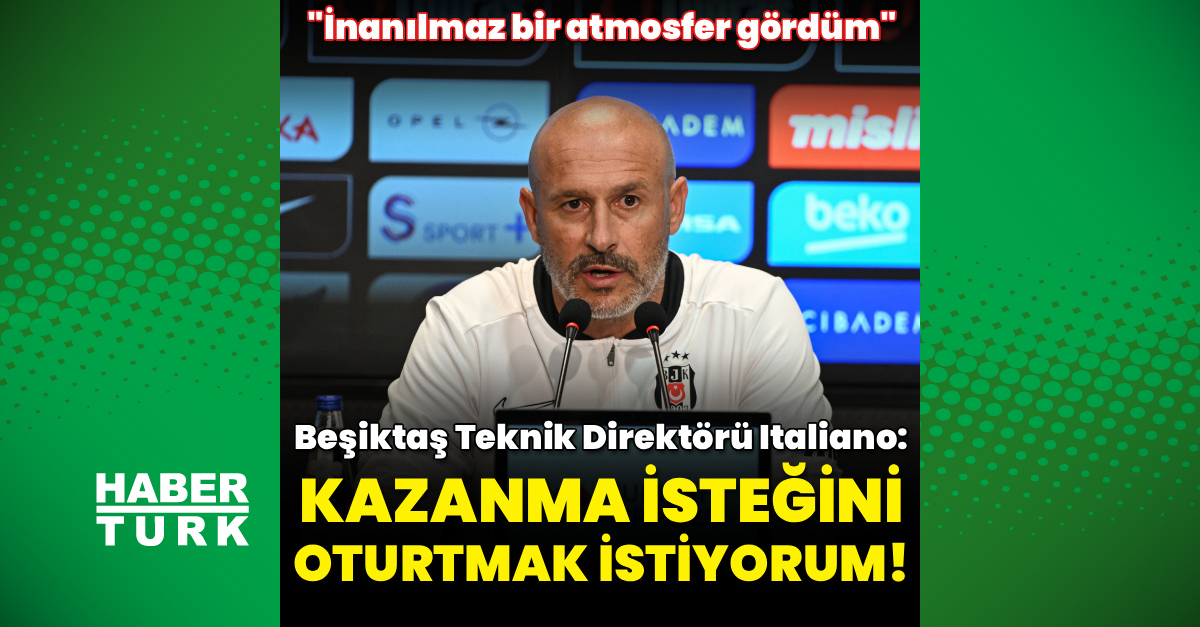 Vincenzo Italiano: 'Kazanma isteğini oturtmak istiyorum'