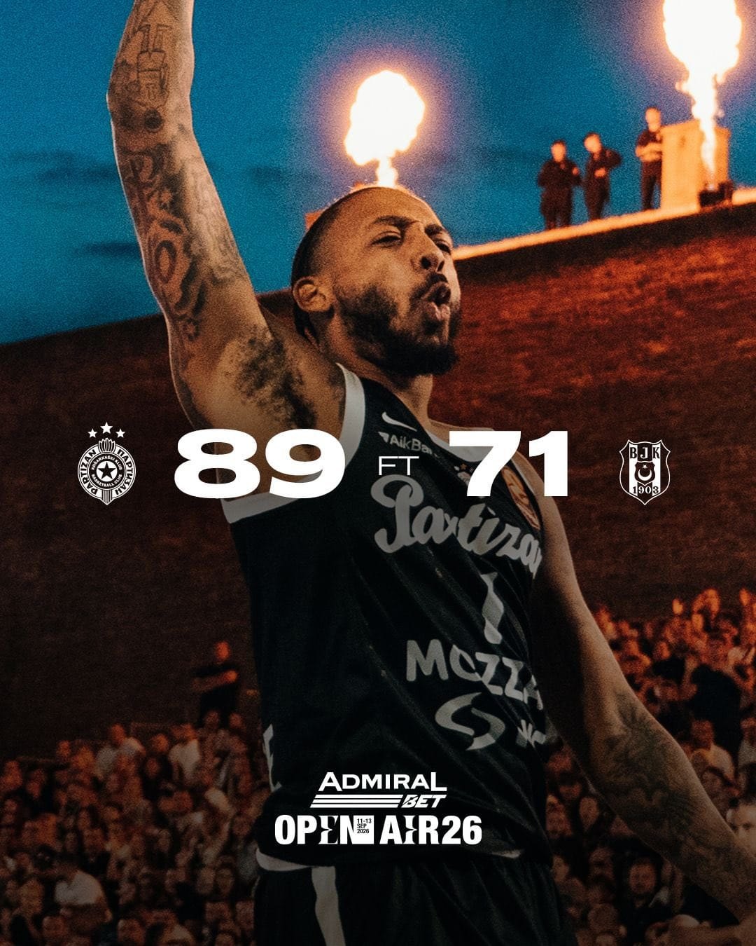 Partizan, Beşiktaş'ı 89-71 ile geçerek Admiral BET turnuvasını kazandı