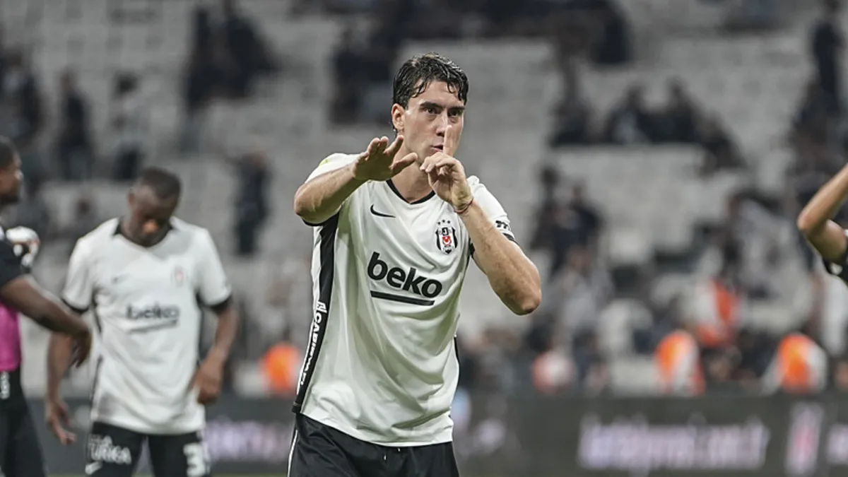 Beşiktaş, Dusan Vlahovic ile 3-0 kazandı! İlk maçında golcü oyuncu sahada