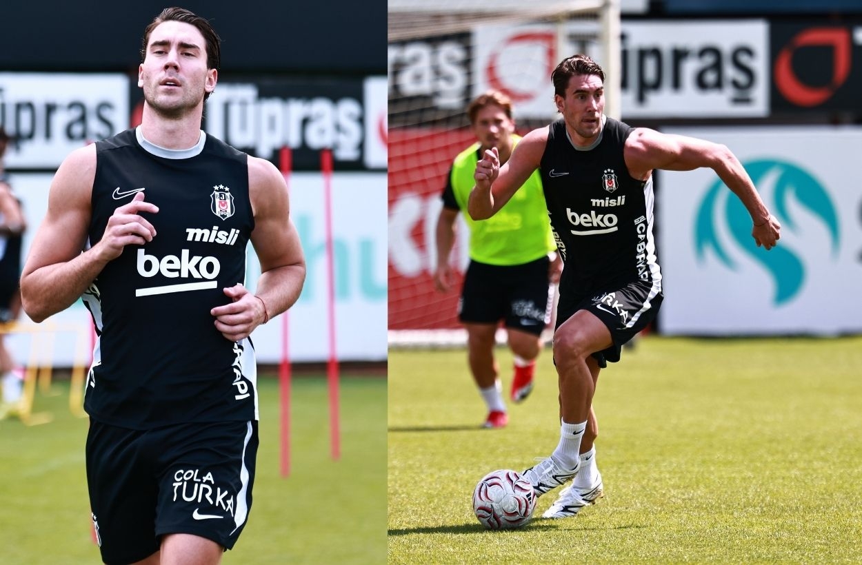 Beşiktaş'ta Dusan Vlahovic ilk antrenmanına çıktı!