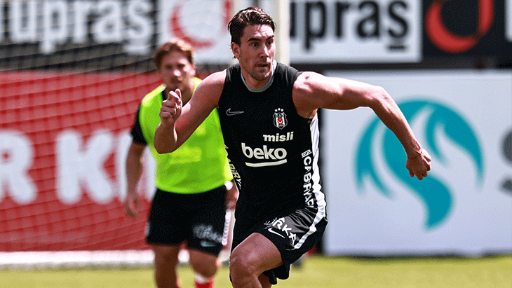 Beşiktaş'ta Dusan Vlahovic ilk idmanına çıktı!