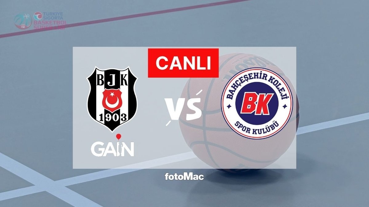 Beşiktaş GAİN - Bahçeşehir Koleji Maçı Bugün Saat 20:30'da