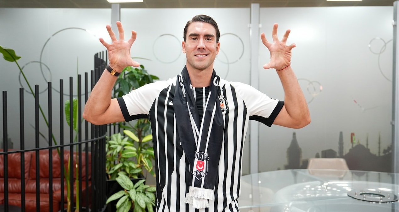 Beşiktaş'ın yeni transferi Dusan Vlahovic'in forma numarası 28 oldu