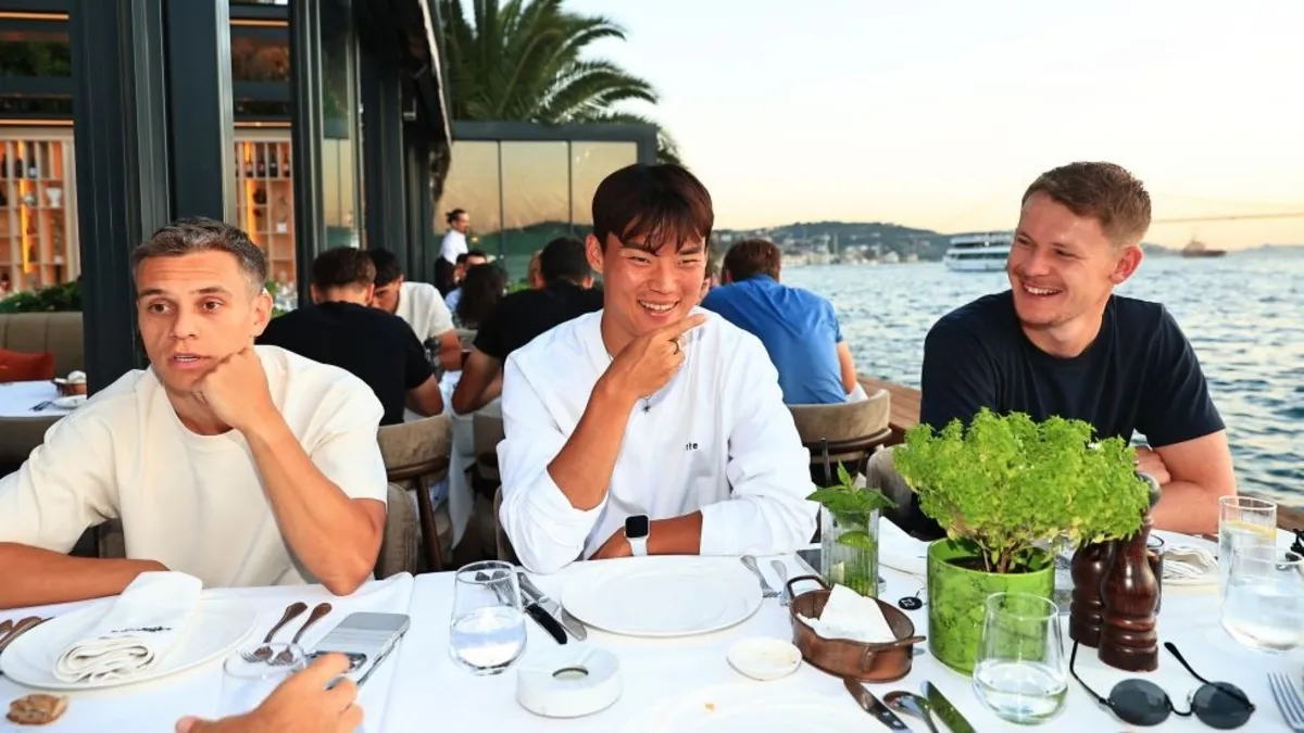 Beşiktaş, UEFA maçı öncesi akşam yemeğinde buluştu