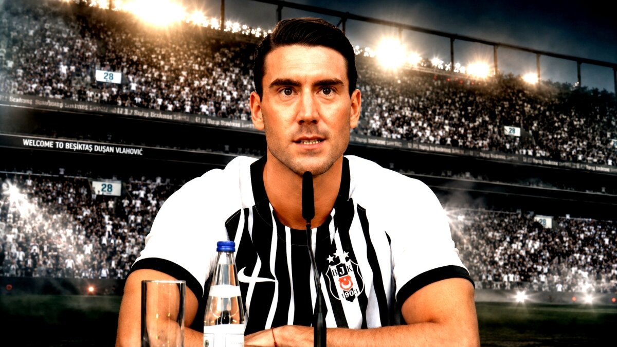 Beşiktaş, Dusan Vlahovic ile imza töreni düzenledi: Şampiyonluk mesajı verdi