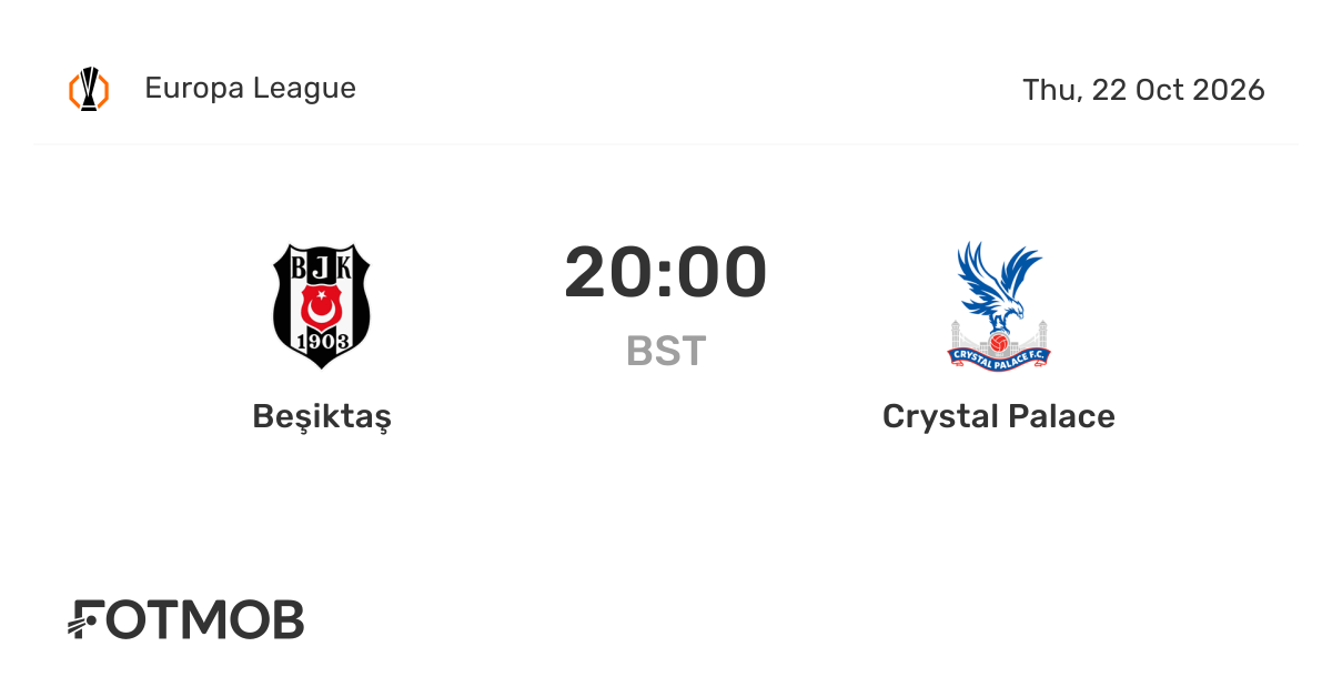 Beşiktaş, Crystal Palace ile Avrupa Ligi'nde karşı karşıya geliyor