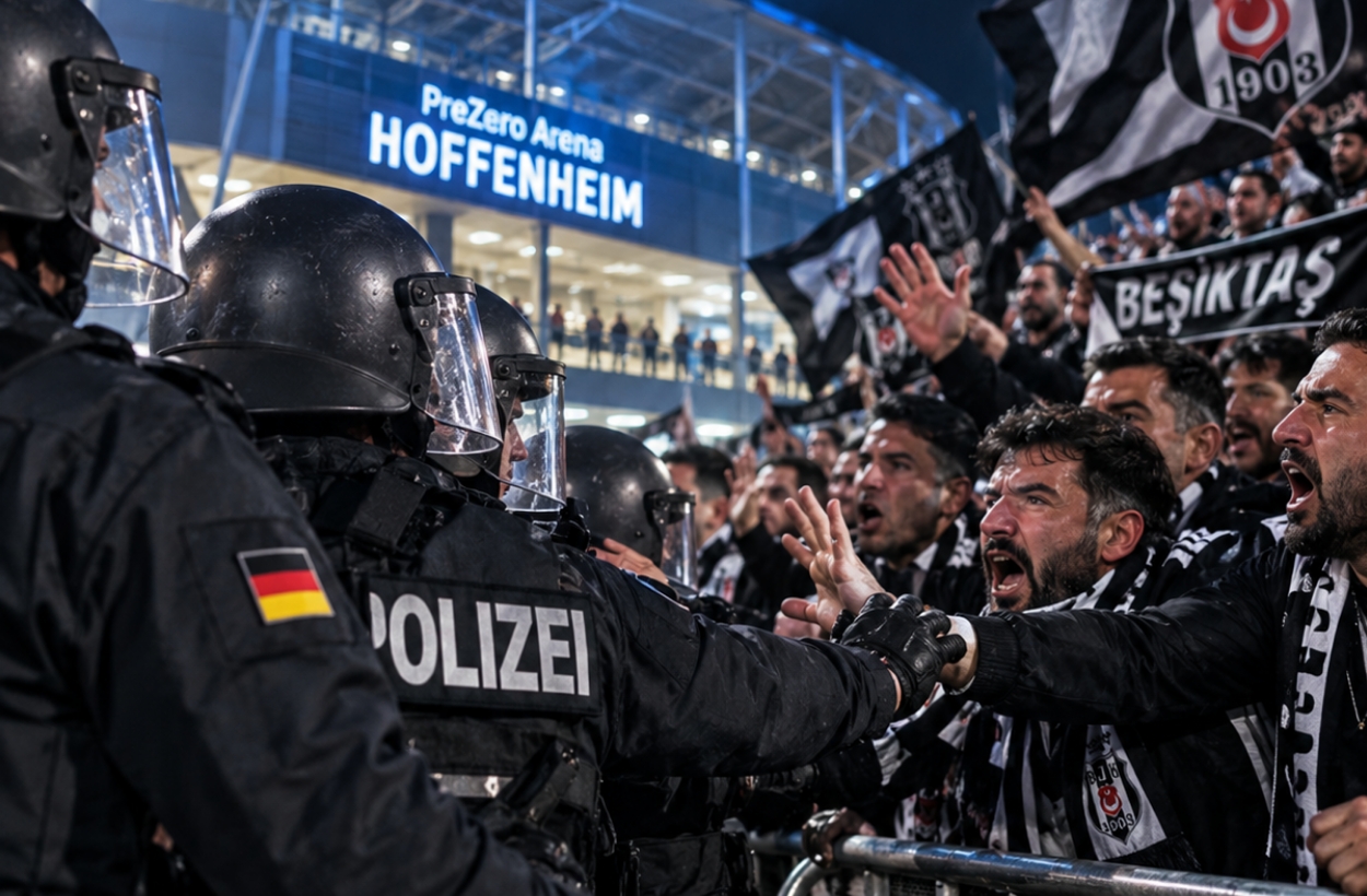 Alman Polisinden Beşiktaş Taraftarına Tehditkar Uyarı Videosu Tepki Çekti