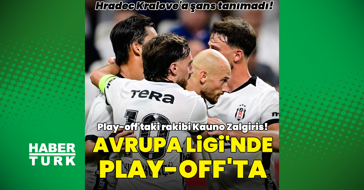 Beşiktaş, Hradec Kralove'yi 1-0 yenerek play-off'a yükseldi!